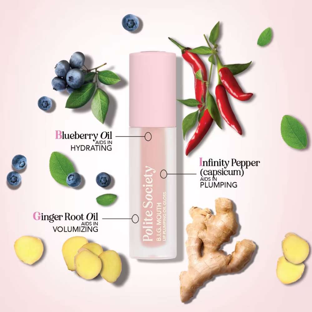 Polite Society B.I.G. Mouth Lip Plumping Oil Gloss