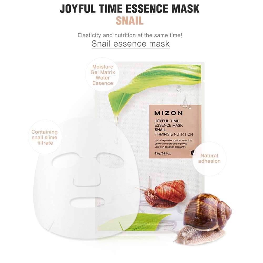 Mizon Joyful Time Essence Sheet Mask – Snail