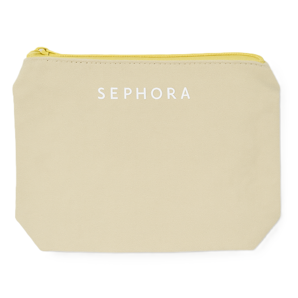 SEPHORA Yellow Beige Cosmetic Pouch