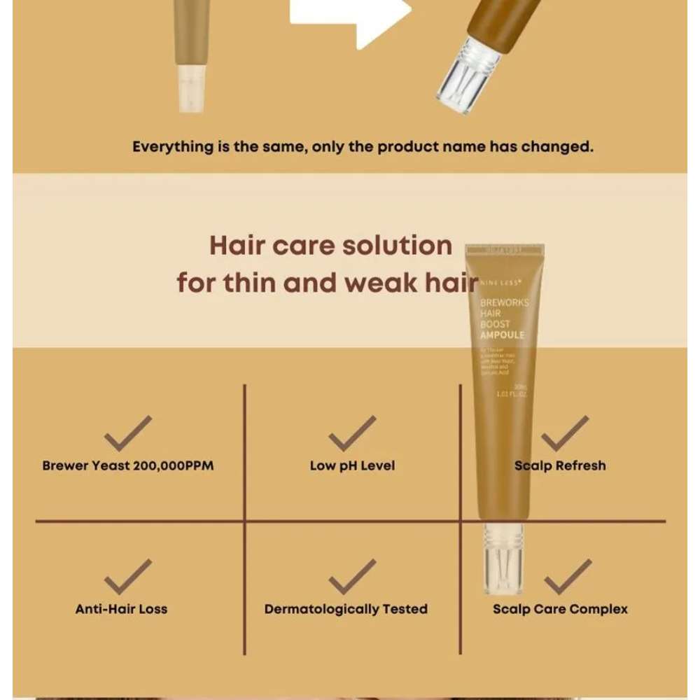 NINELESS Breworks Hair Boost Ampoule