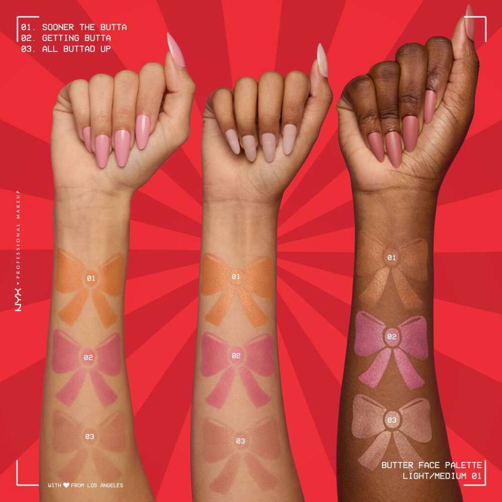 NYX Professional Makeup Buttermelt Face Blush & Bronzer Palette