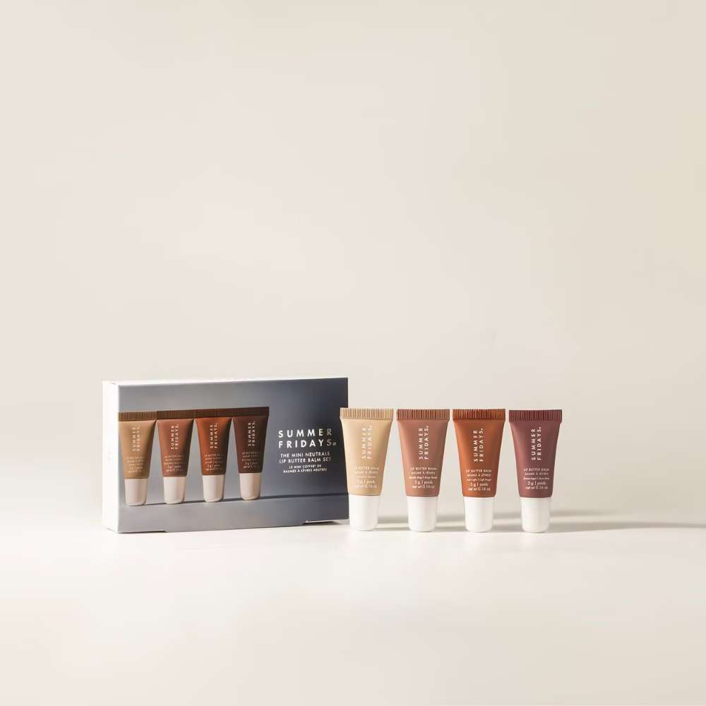 Summer Fridays The Mini Neutrals Lip Butter Balm Set