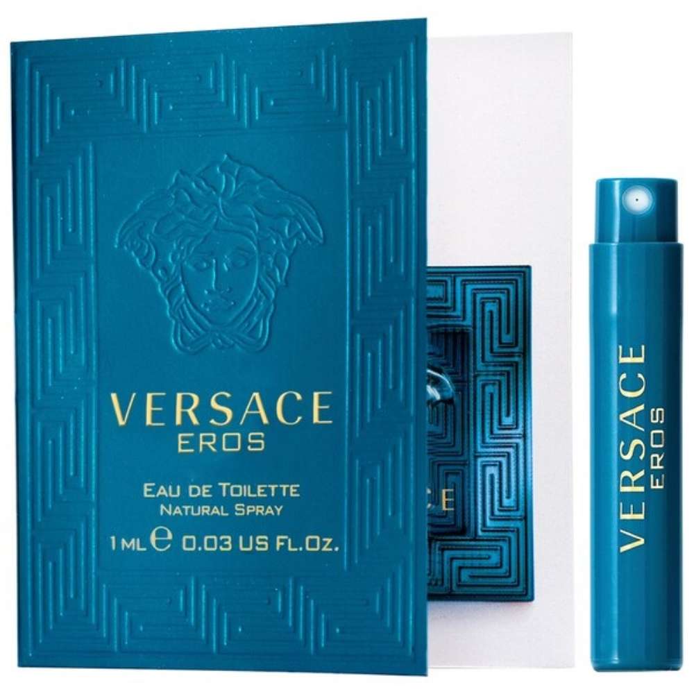 Versace Eros perfume packaging on a white background