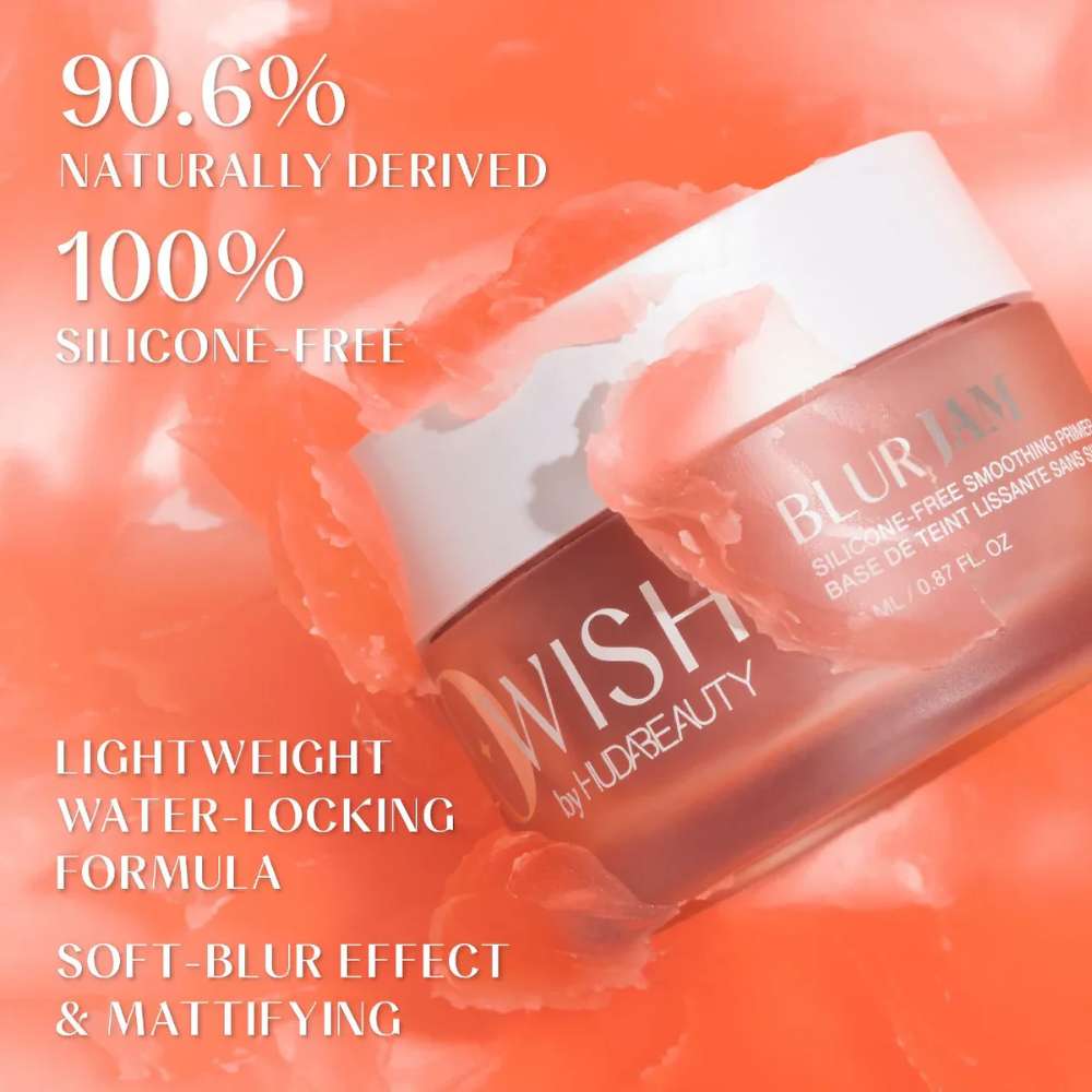 Huda Beauty GloWish Blur Jam Silicone-Free Smoothing Primer
