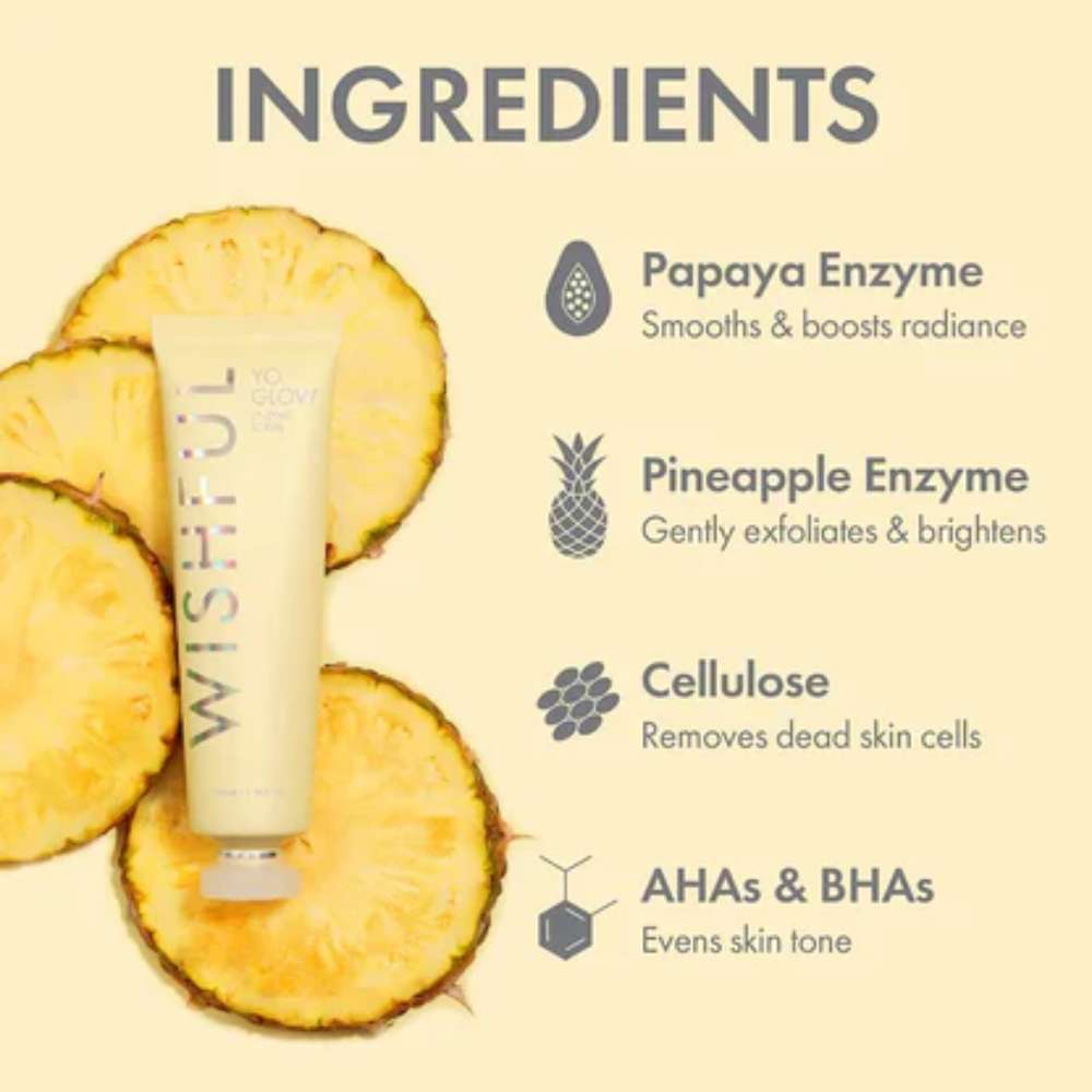 WISHFUL Yo Glow AHA & BHA Enzyme Scrub