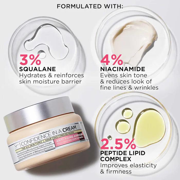 IT Cosmetics Confidence in a Cream – Anti-Aging Hydrating Moisturizer
