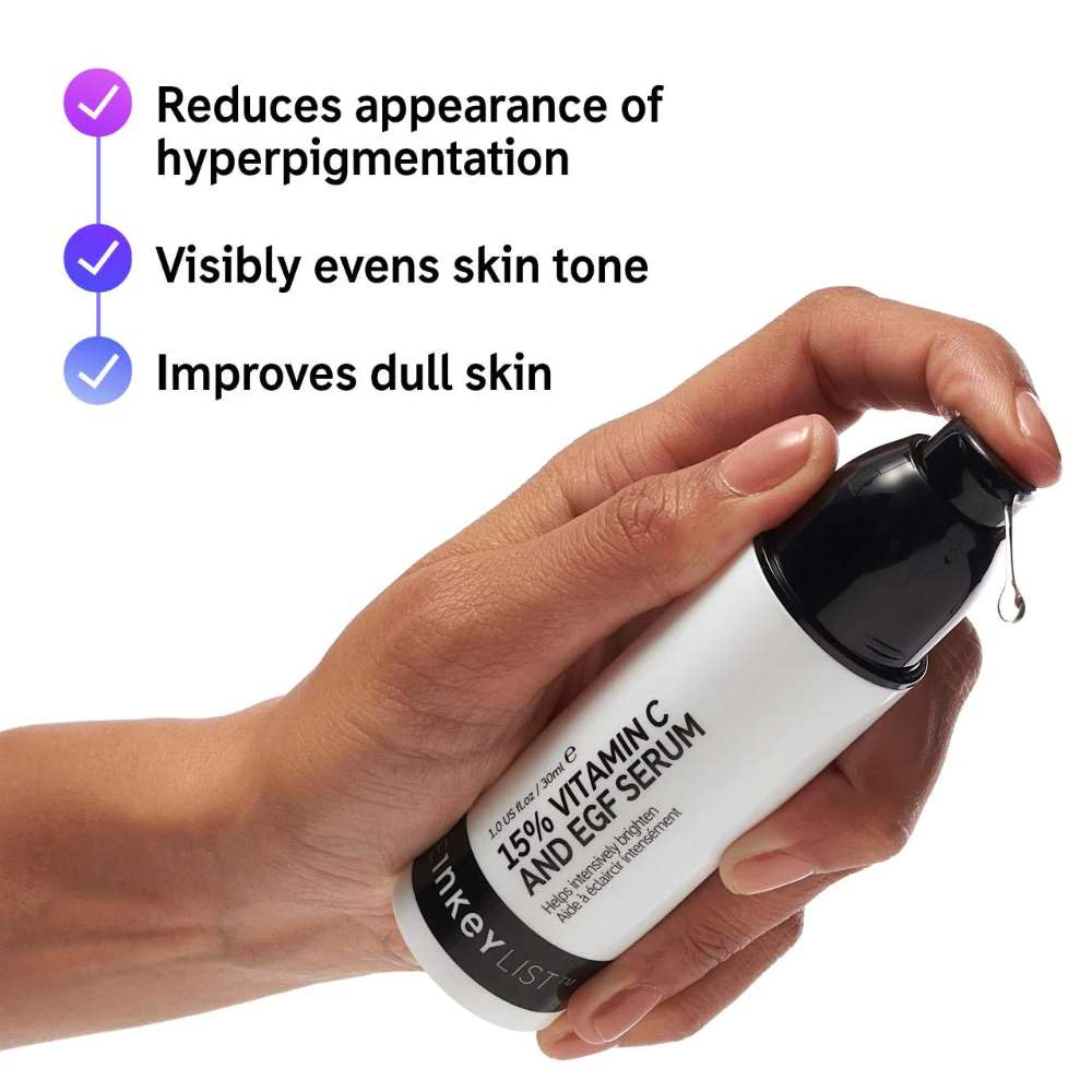The INKEY List 15% Vitamin C & EGF Brightening Serum