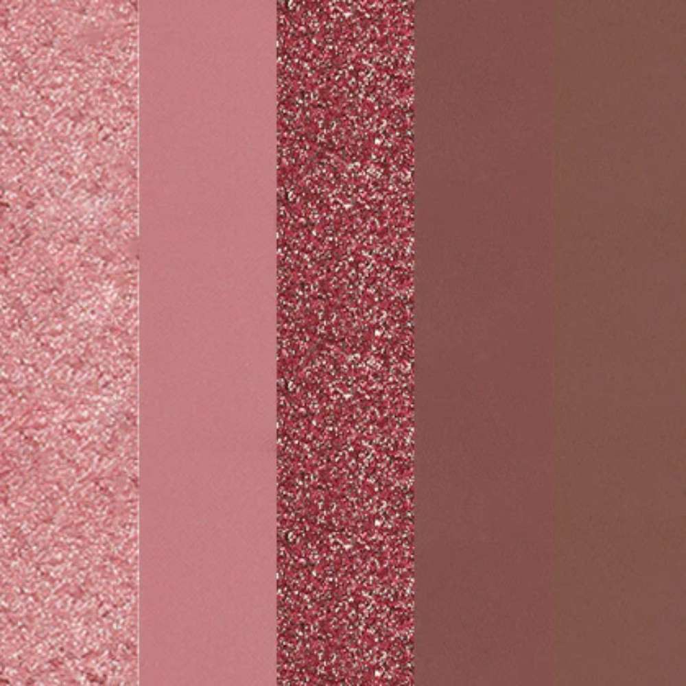 Color swatch with pink, red, and brown shades