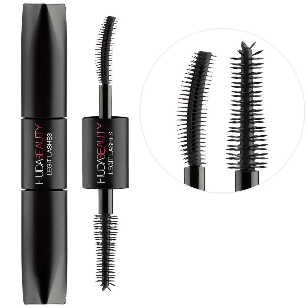 Huda Beauty LEGIT LASHES Double-Ended Volumizing and Lengthening Mascara