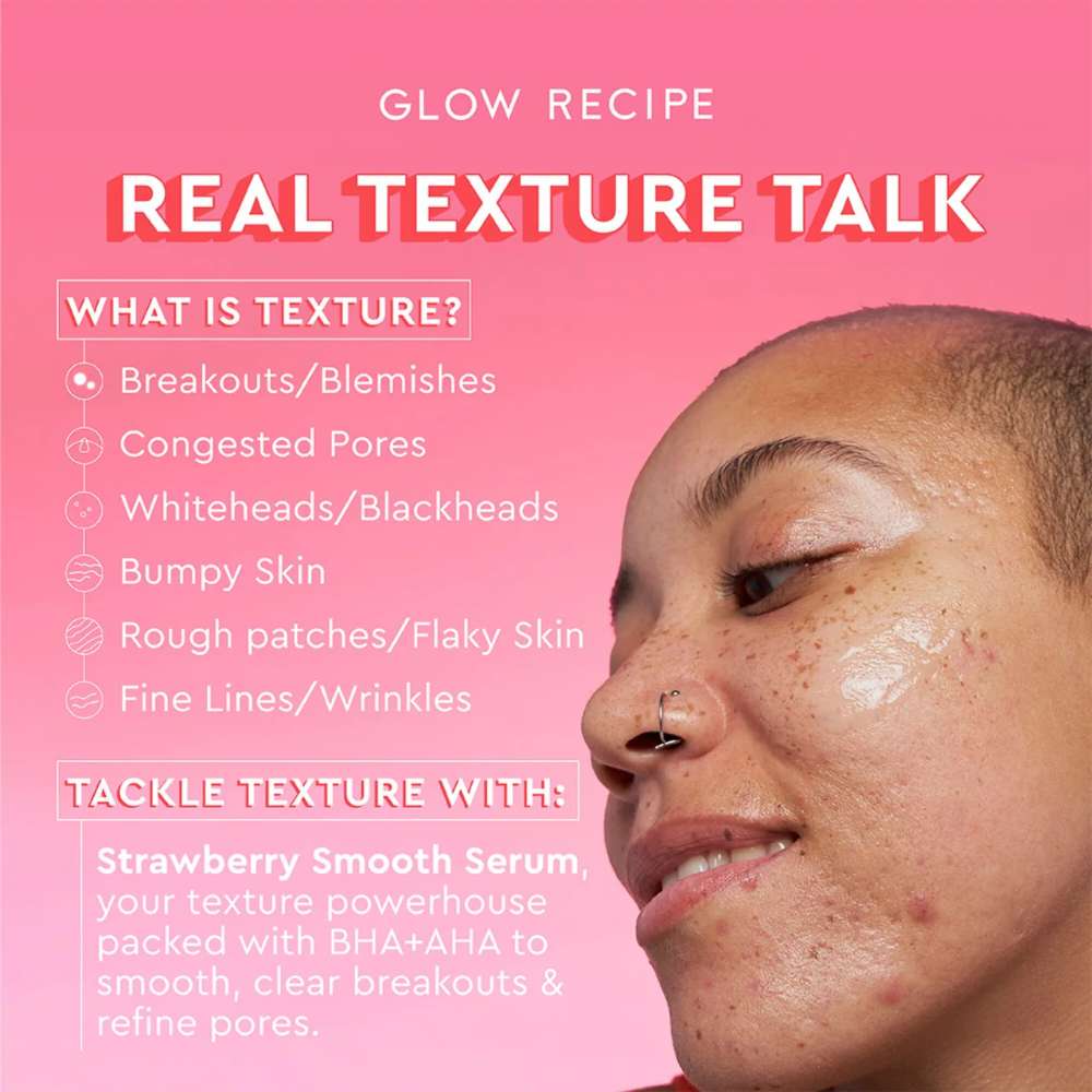 Glow Recipe Strawberry Smooth BHA + AHA Salicylic Acid Serum