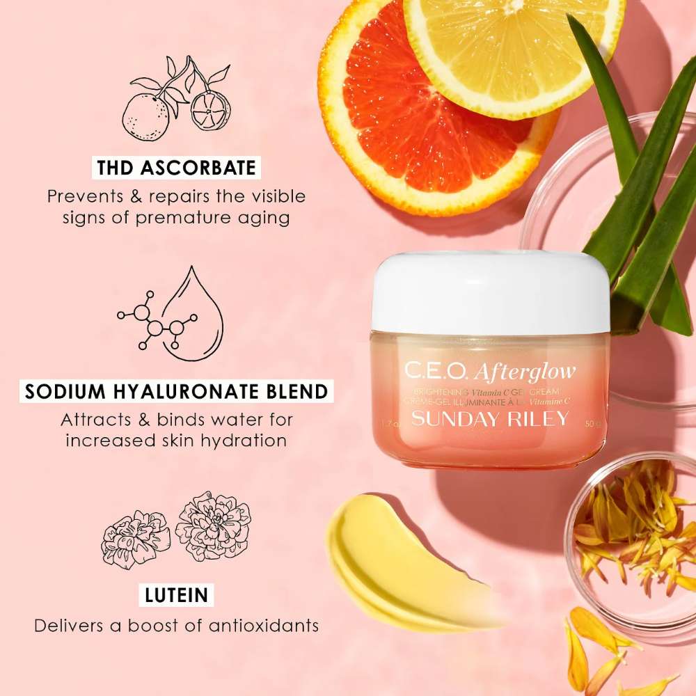 Sunday Riley C.E.O. Afterglow Brightening Vitamin C Moisturizer