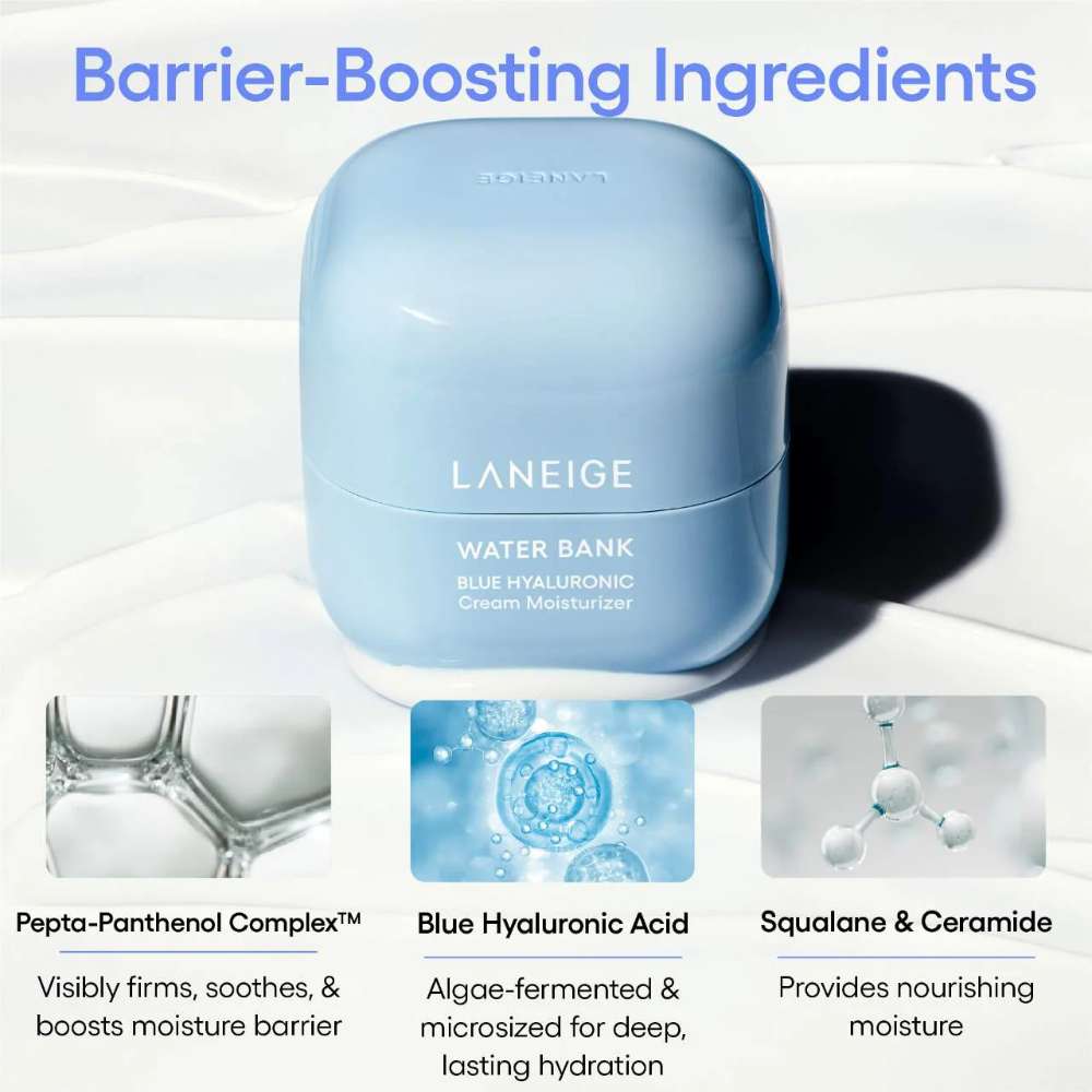 LANEIGE Water Bank Blue Hyaluronic Cream Moisturizer