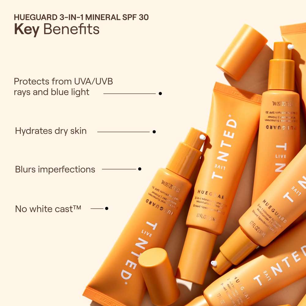Live Tinted Hueguard® 3-in-1 Mineral Sunscreen, Moisturizer & Primer SPF 30