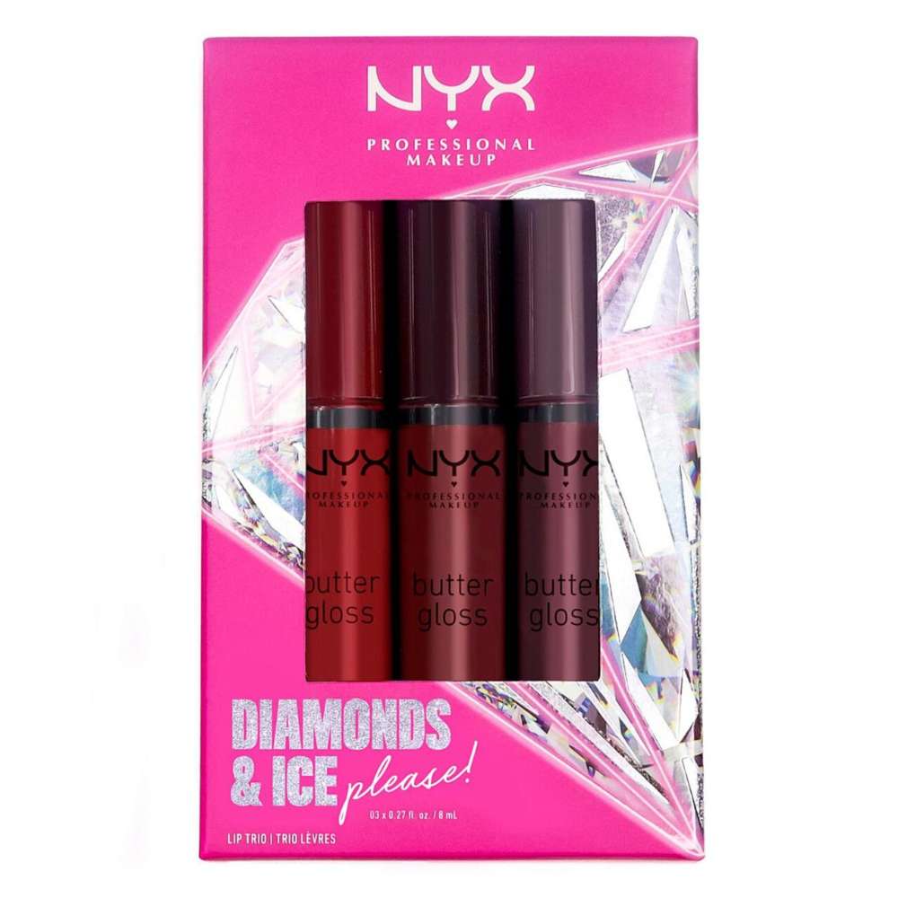 NYX Professional Makeup Diamonds & Ice, Please! Butter Gloss Lip Trio