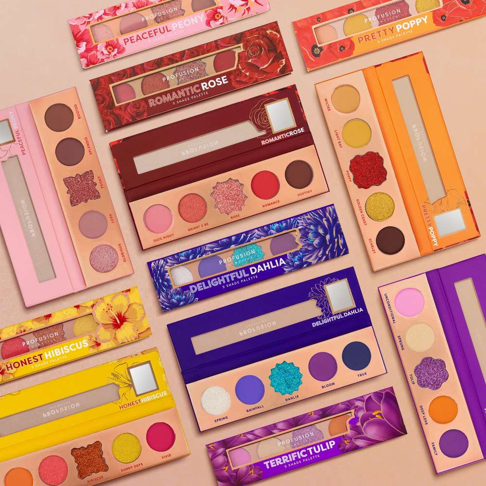 Profusion Cosmetics Blooming Hues 5 Shadow Palette