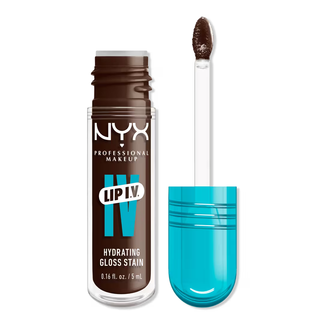 NYX lip stain with applicator on a white background