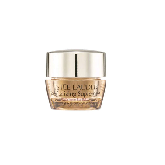 Estée Lauder Revitalizing Supreme+ eye balm jar on a white background