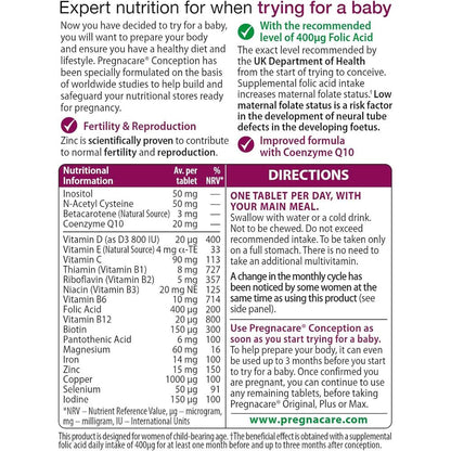 Vitabiotics Pregnacare Conception