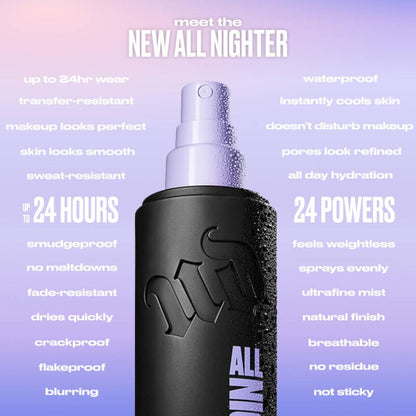 Urban Decay Mini All Nighter Setting Spray Makeup Gift Set Duo