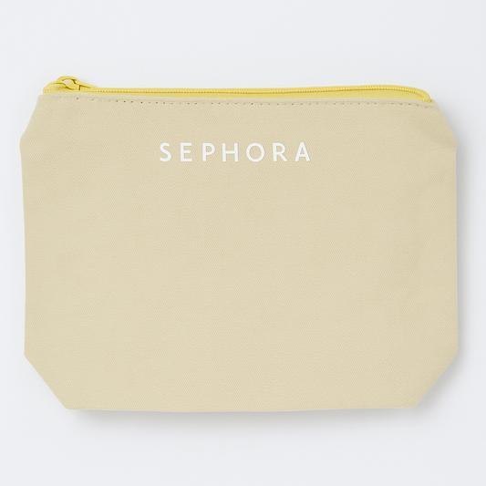 SEPHORA Yellow Beige Cosmetic Pouch