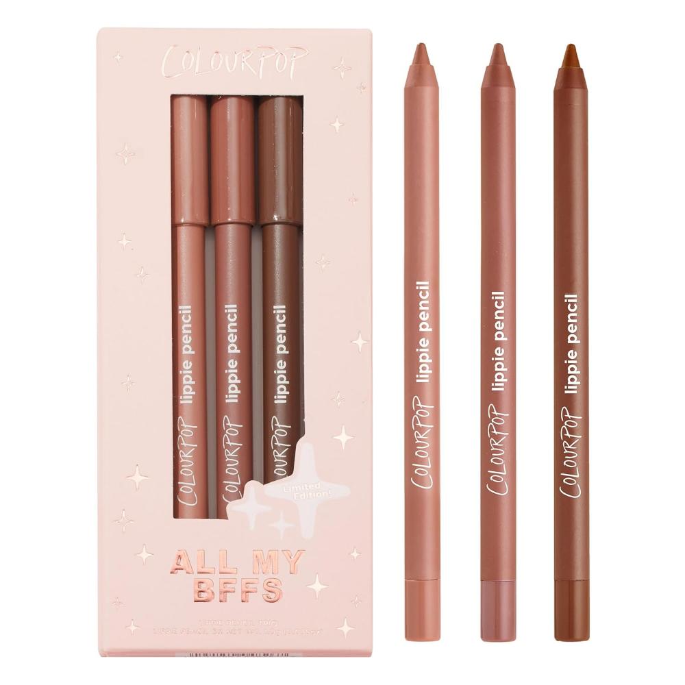 ColourPop lippie pencils with packaging on a white background