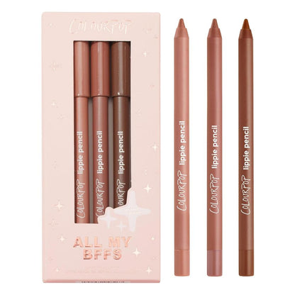 ColourPop lippie pencils with packaging on a white background