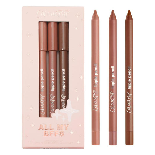 ColourPop lippie pencils with packaging on a white background