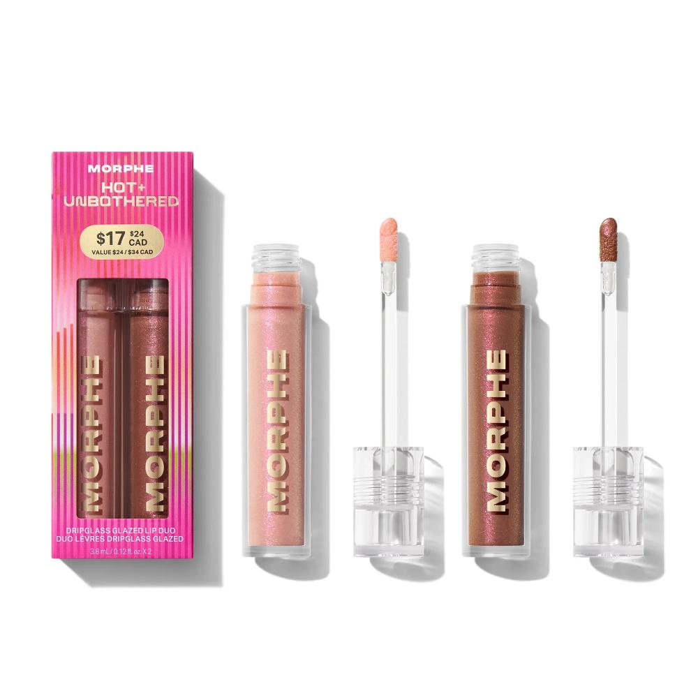 Morphe Hot & Unbothered Dripglass Lip Gloss Duo