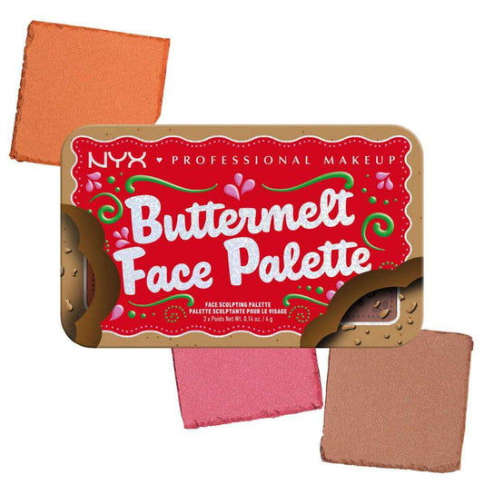 NYX Professional Makeup Buttermelt Face Blush & Bronzer Palette