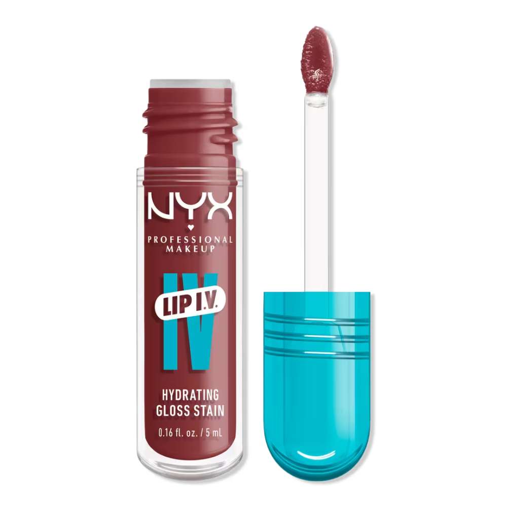 NYX lip stain with applicator on a white background