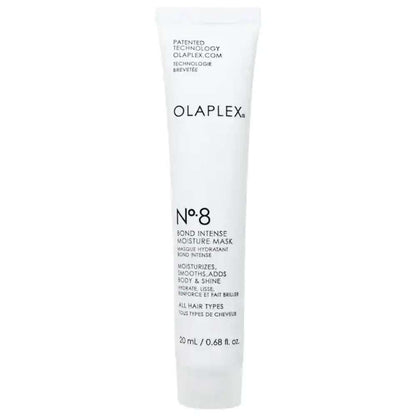 Olaplex No.8 Bond Intense Moisture Mask tube on a white background