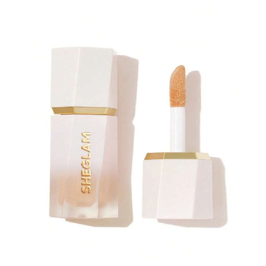 Sheglam cosmetic product with applicator on a white background