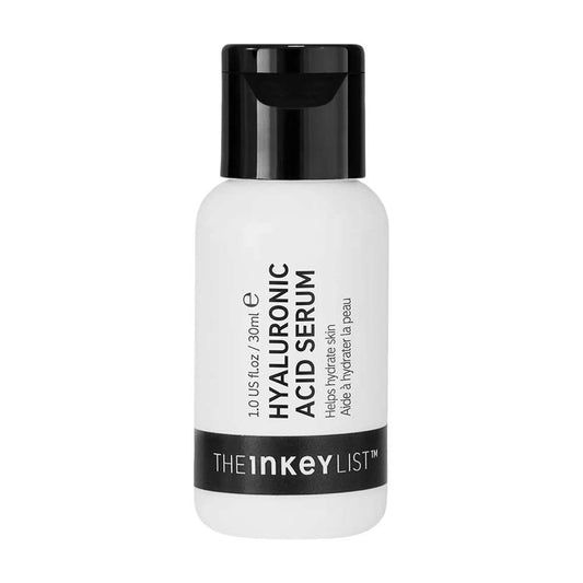 White bottle of hyaluronic acid serum with black cap on a white background
Buy in Pakistan