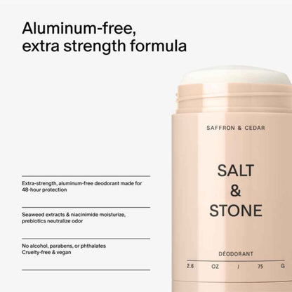 Salt & Stone Saffron & Cedar Deodorant