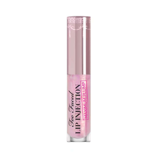 Too Faced Lip Injection Maximum Plump lip gloss on a white background
