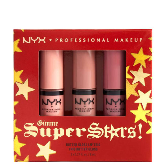 NYX Professional Makeup Gimme Super Stars! Butter Gloss Lip Trio Gift Set