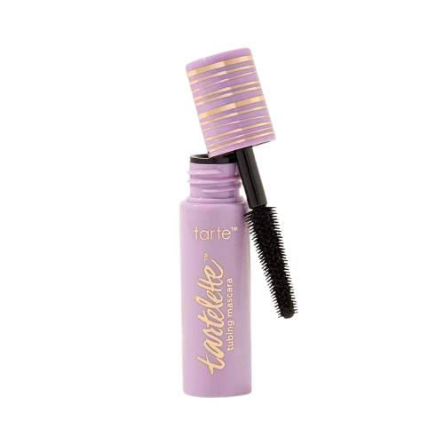 Tartelette tubing mascara with purple and gold cap on a white background