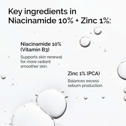 The Ordinary Niacinamide 10% + Zinc 1% Serum