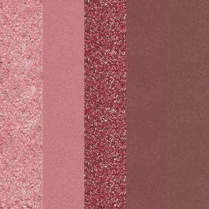 Color swatch with pink, red, and brown shades