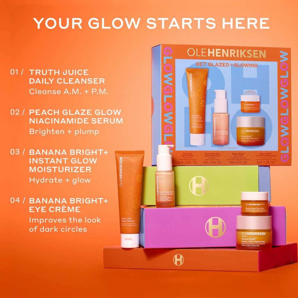 OLEHENRIKSEN Get Glazed + Glowing Skincare Set