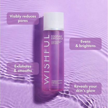 WISHFUL Eggplant Exfoliator Pore Clarifying Daily Toner
