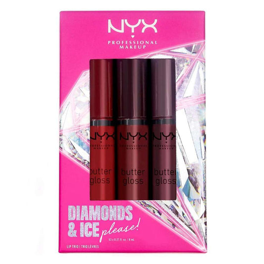 NYX Professional Makeup Diamonds & Ice, Please! Butter Gloss Lip Trio